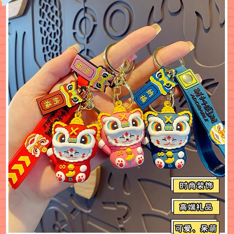 Móc Khóa Hình Mèo May Mắn Năm Mới 2023 Bằng Nhựa Acrylic