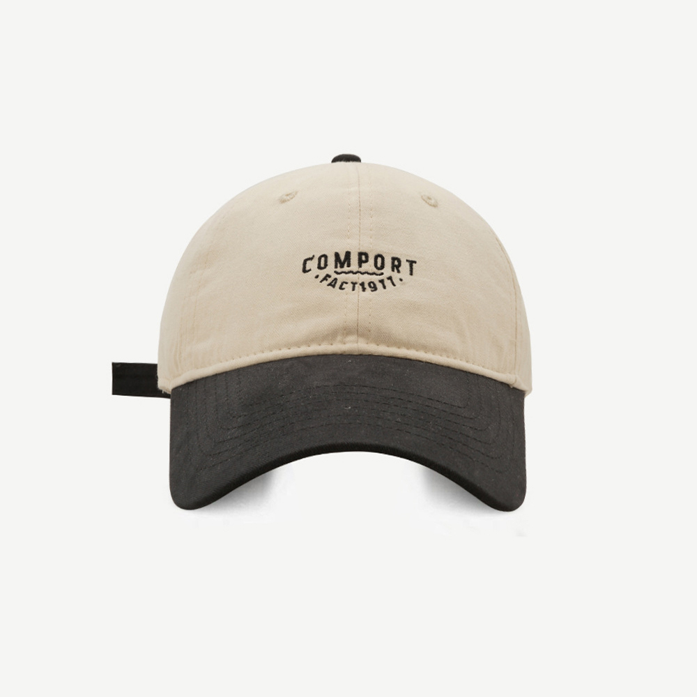 Mũ Lưỡi Trai cotton Phối Màu Tương Phản Phong Cách Hàn Quốc Dành Cho Nam Nữ