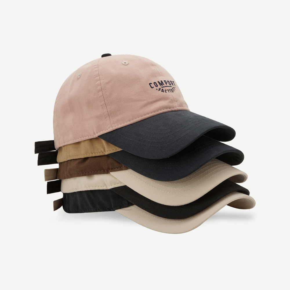 Mũ Lưỡi Trai cotton Phối Màu Tương Phản Phong Cách Hàn Quốc Dành Cho Nam Nữ