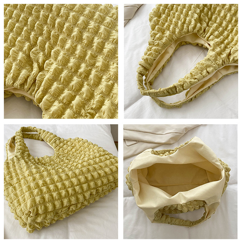 Túi đeo chéo FAWORK phao cỡ lớn vải cotton trần bông thời trang