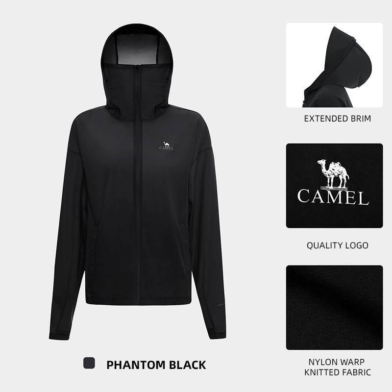 Áo Khoác Len Dệt Kim Có Mũ Trùm Chống Nắng upf50 Thời Trang Dành Cho Nữ