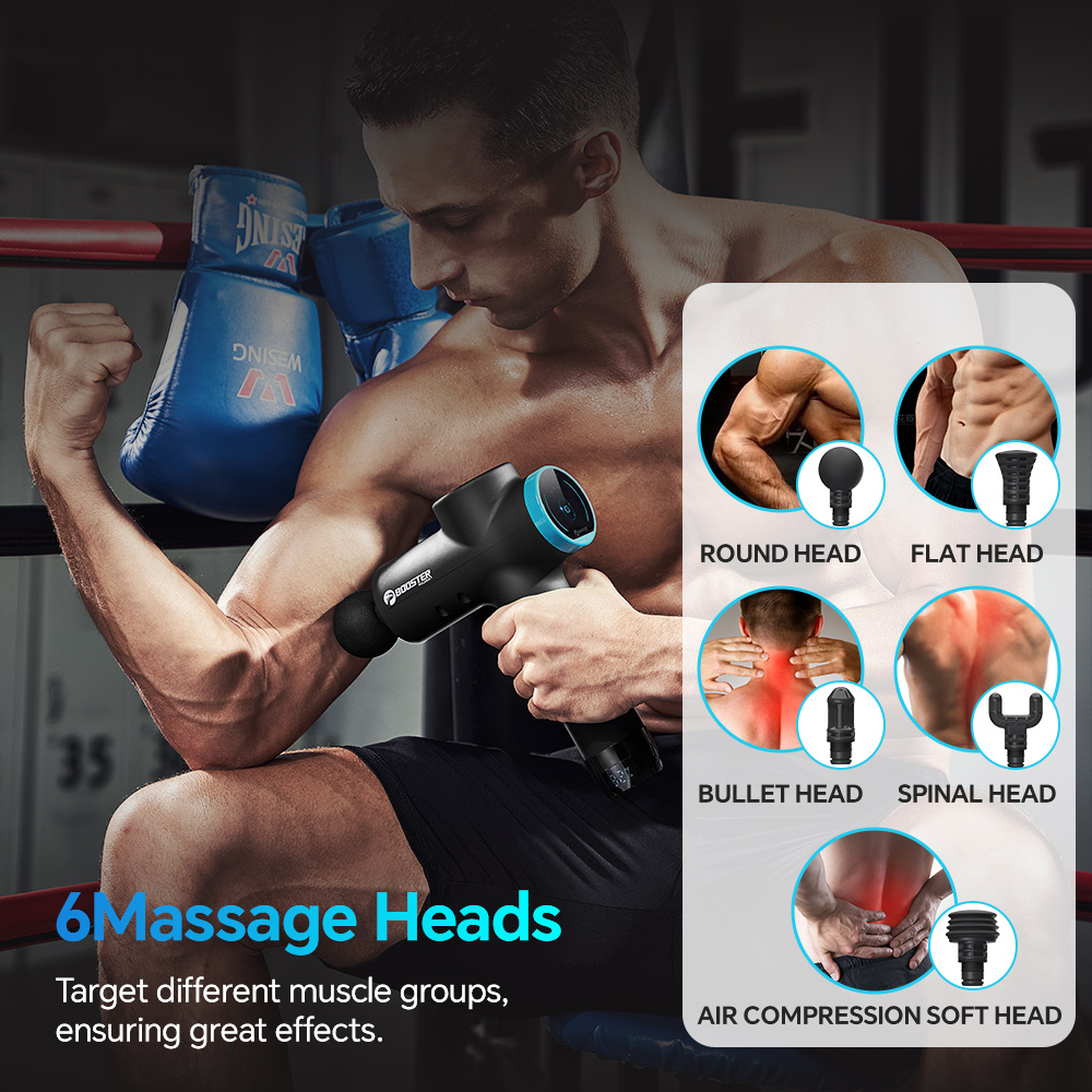 Máy massage cầm tay Booster Súng Mát Xa Giảm Đau Cơ Bắp m2-b Chế Độ Sâu 120w