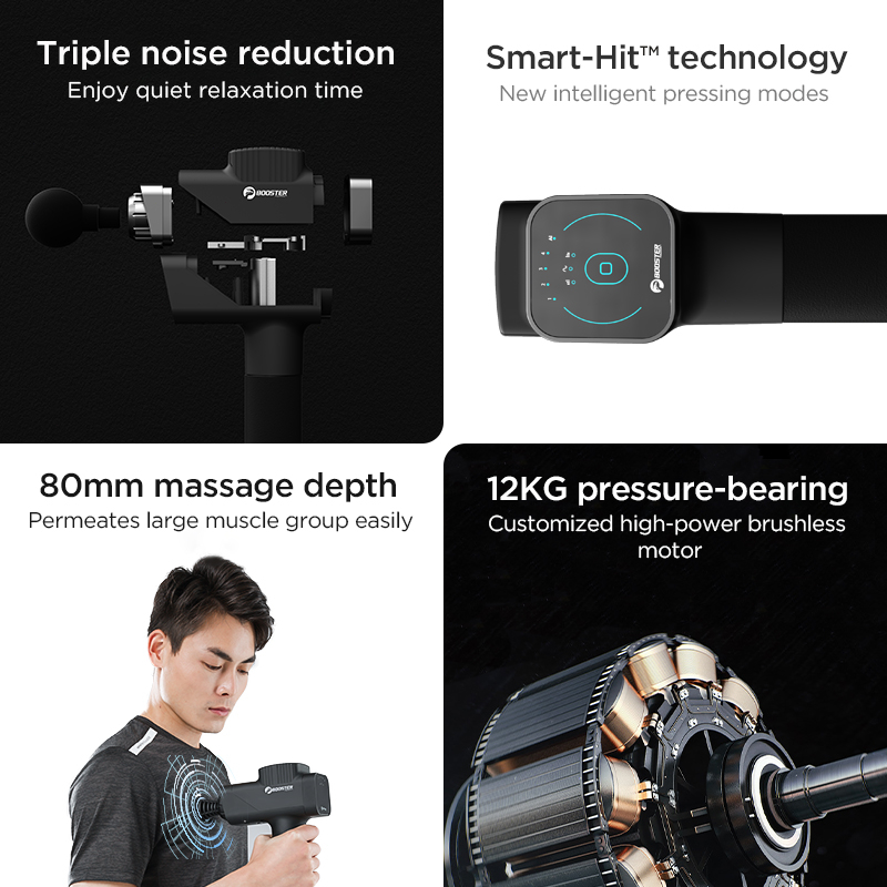 Máy massage cầm tay Booster  M2-C Súng Mát Xa Tăng Cơ Bắp Cầm Tay 2500mAh giãn cơ giúp bạn giảm đau cơ