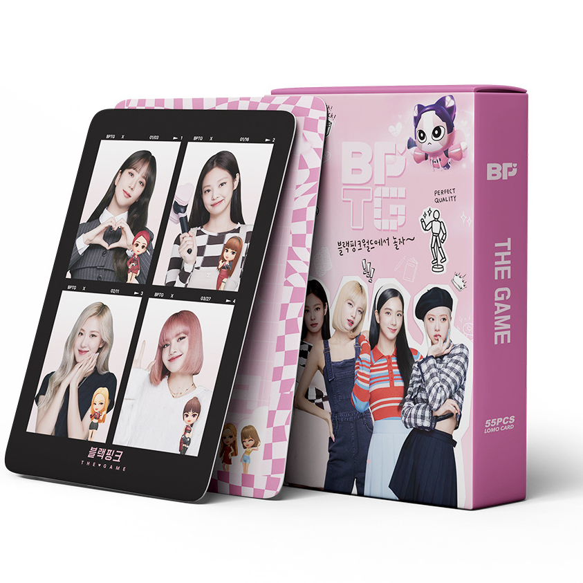 55pcs BLACKPINK The Game Lomo Card