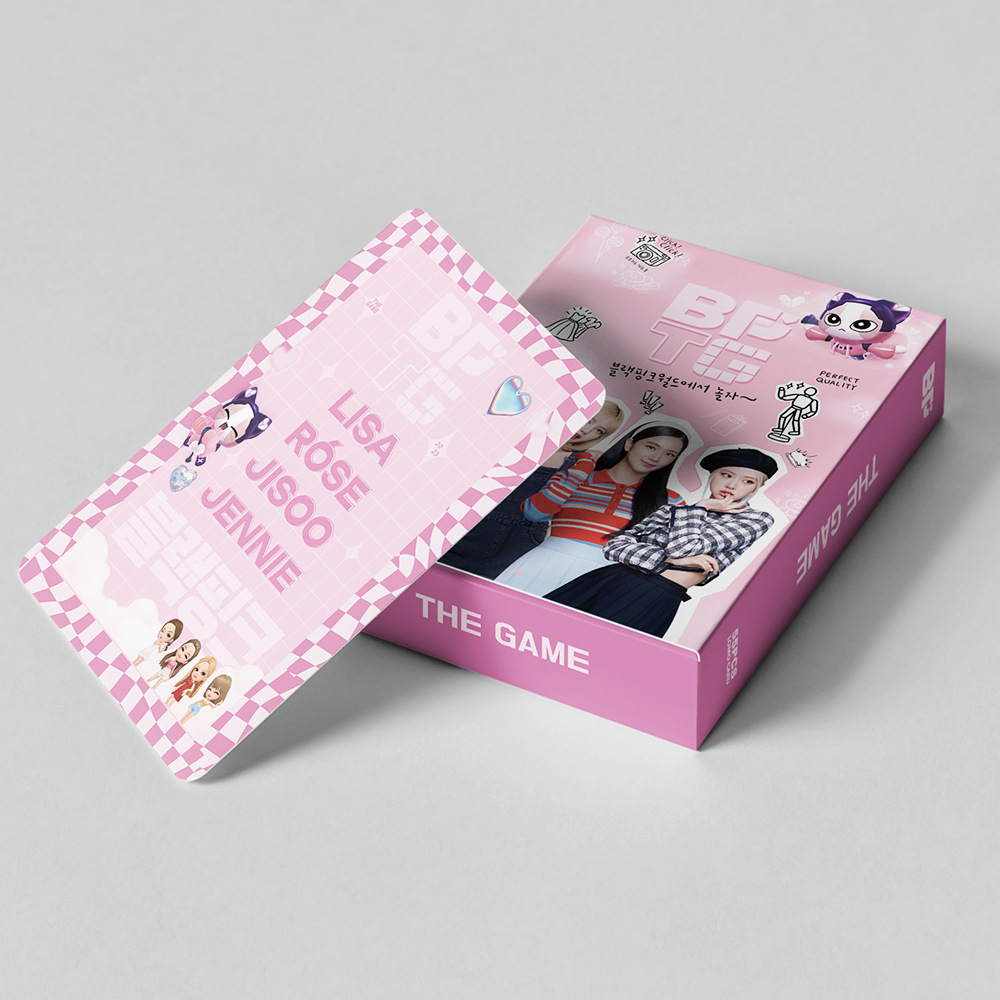 55pcs BLACKPINK The Game Lomo Card