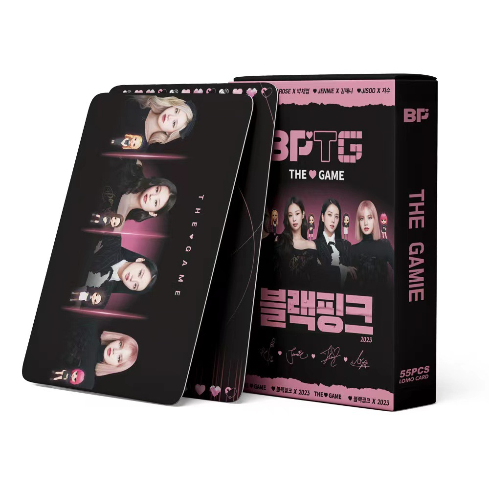 55pcs BLACKPINK The Game Lomo Card