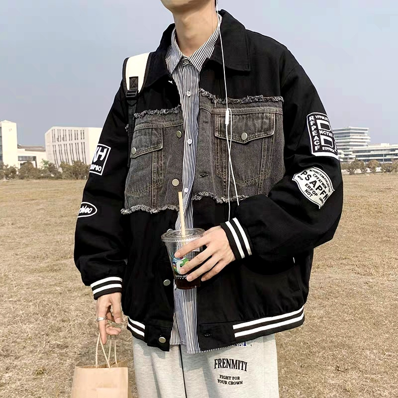 Esea Áo Khoác Bóng Chày Dài Tay Dáng Rộng Phong Cách harajuku Mỹ Cho Nam Và Nữ