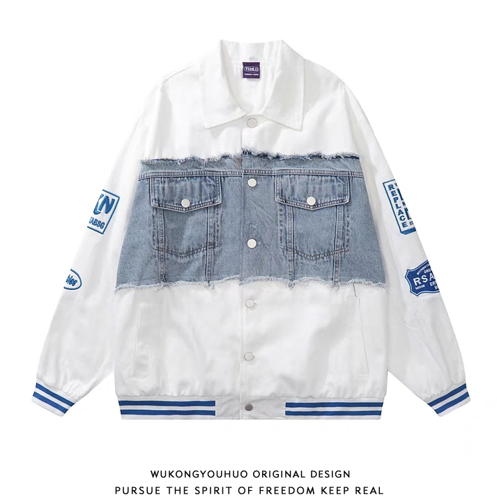 Esea Áo Khoác Bóng Chày Dài Tay Dáng Rộng Phong Cách harajuku Mỹ Cho Nam Và Nữ