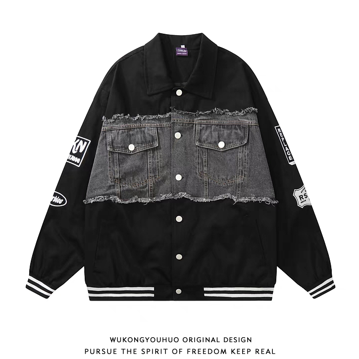 Esea Áo Khoác Bóng Chày Dài Tay Dáng Rộng Phong Cách harajuku Mỹ Cho Nam Và Nữ