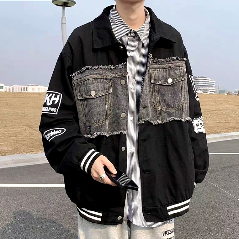 Esea Áo Khoác Bóng Chày Dài Tay Dáng Rộng Phong Cách harajuku Mỹ Cho Nam Và Nữ