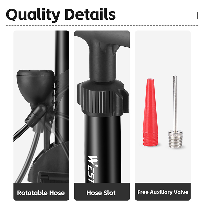 Bơm Xe Đạp / Mô Tô Áp Suất Cao 160psi Chuyên Dụng Chất Lượng Cao