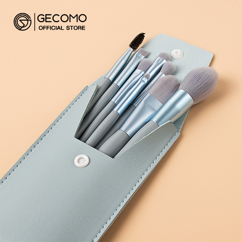 Gecomo set 8 Cọ Trang Điểm Mắt Môi Phấn Nền Phấn Má Hồng mini Mềm Mại Tiện Lợi Cho Du Lịch