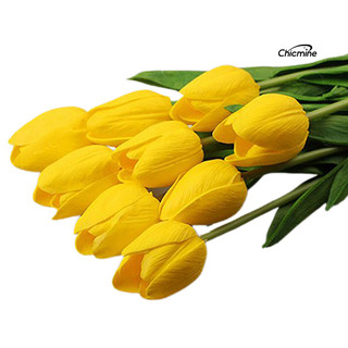 10 Hoa tulip giả CHICMINE trang trí nội thất/ bữa tiệc