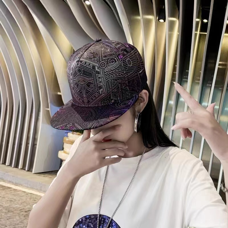 Mũ Lưỡi Trai Thời Trang hip hop Chất Lượng Cao In Họa Tiết vintage Có Thể Điều Chỉnh Kích Thước Cho Nam Và Nữ