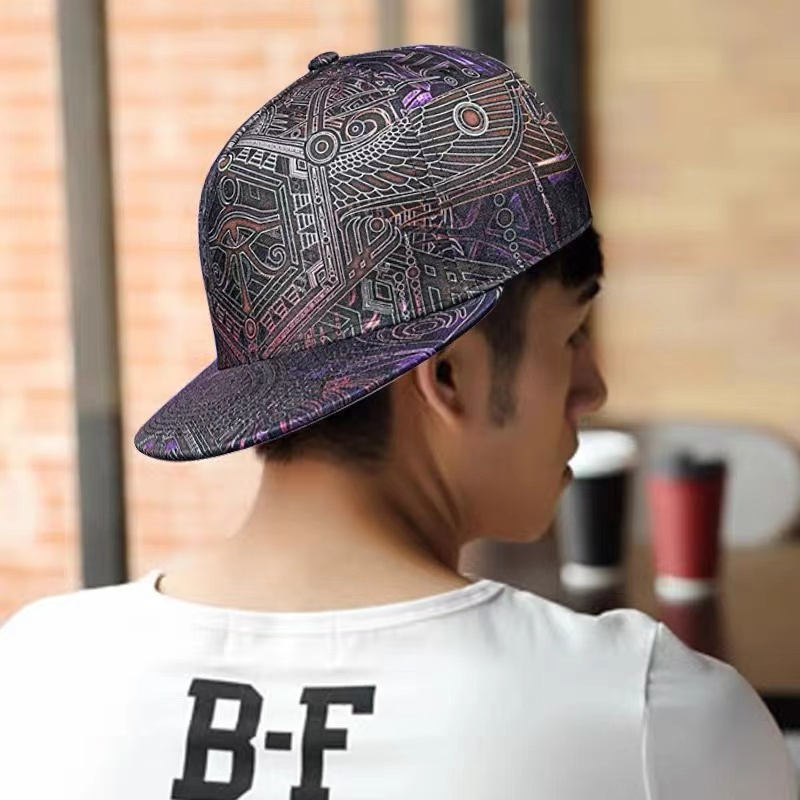 Mũ Lưỡi Trai Thời Trang hip hop Chất Lượng Cao In Họa Tiết vintage Có Thể Điều Chỉnh Kích Thước Cho Nam Và Nữ