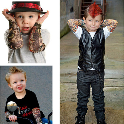 Găng Tay Chống Nắng Hình Xăm Phong Cách Hip Hop