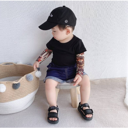 Găng Tay Chống Nắng Hình Xăm Phong Cách Hip Hop