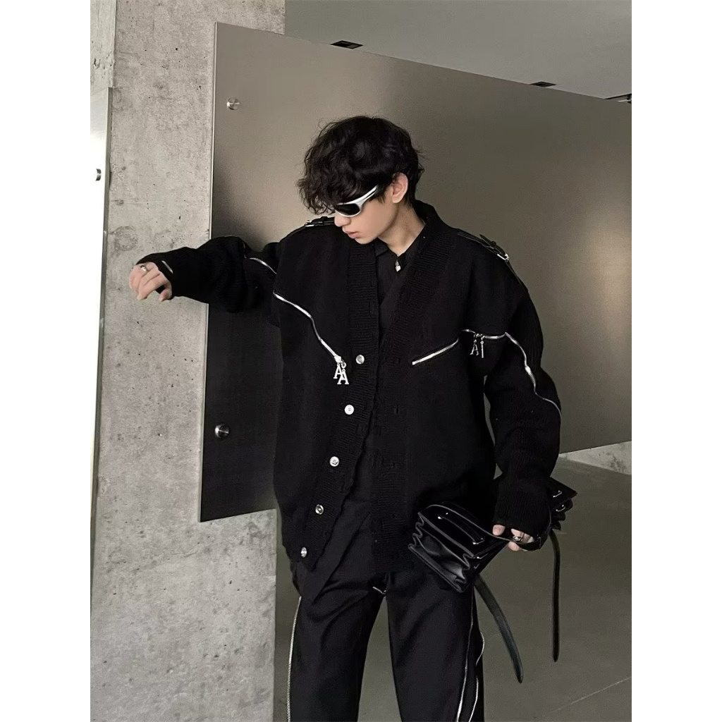 Áo len nam phong cách Hàn Quốc năng dộng thời trang mùa dông áo Sweater tay dài dáng rộng thời trang mới thu đông phong cách thiết kế zipper