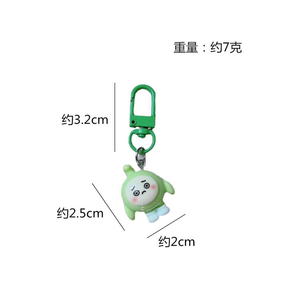 Dễ Thương Móc Khóa Quả Trứng Búp Bê Hoạt Hình mini Nhiều Màu Sắc Sáng Bóng