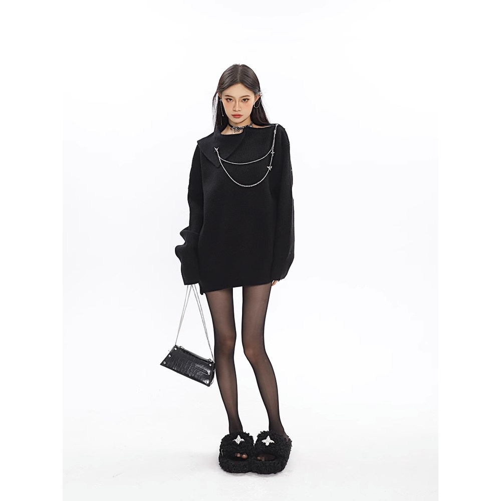 Ghim Cài Áo Dây Xích Dài Trung Bình Thiết Kế Ngọt Ngào Phong Cách Mới Cho Cặp Đôi