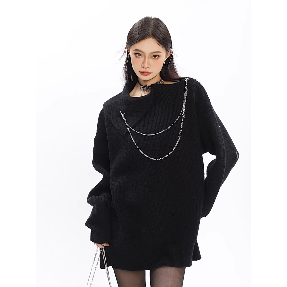 Ghim Cài Áo Dây Xích Dài Trung Bình Thiết Kế Ngọt Ngào Phong Cách Mới Cho Cặp Đôi