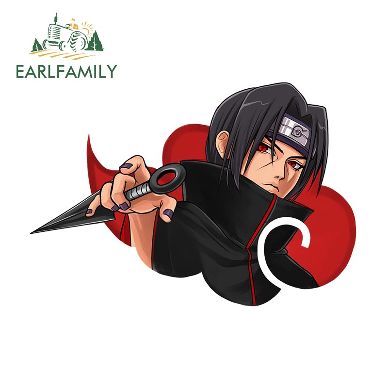 Sticker Dán Cửa Sổ Xe Hơi Chống Nước Chống Trầy Kích Thước 13Cmx7.1Cm In Hình anime naruto itachi