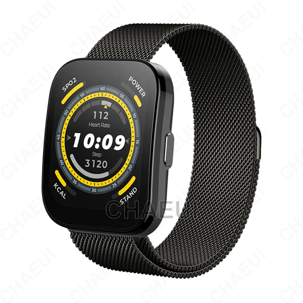 Dây Đeo Inox Cho Đồng Hồ Thông Minh Huami Amazfit Bip 5 3 U Pro S / GTS 4 Mini 3 2 / GTR Mini