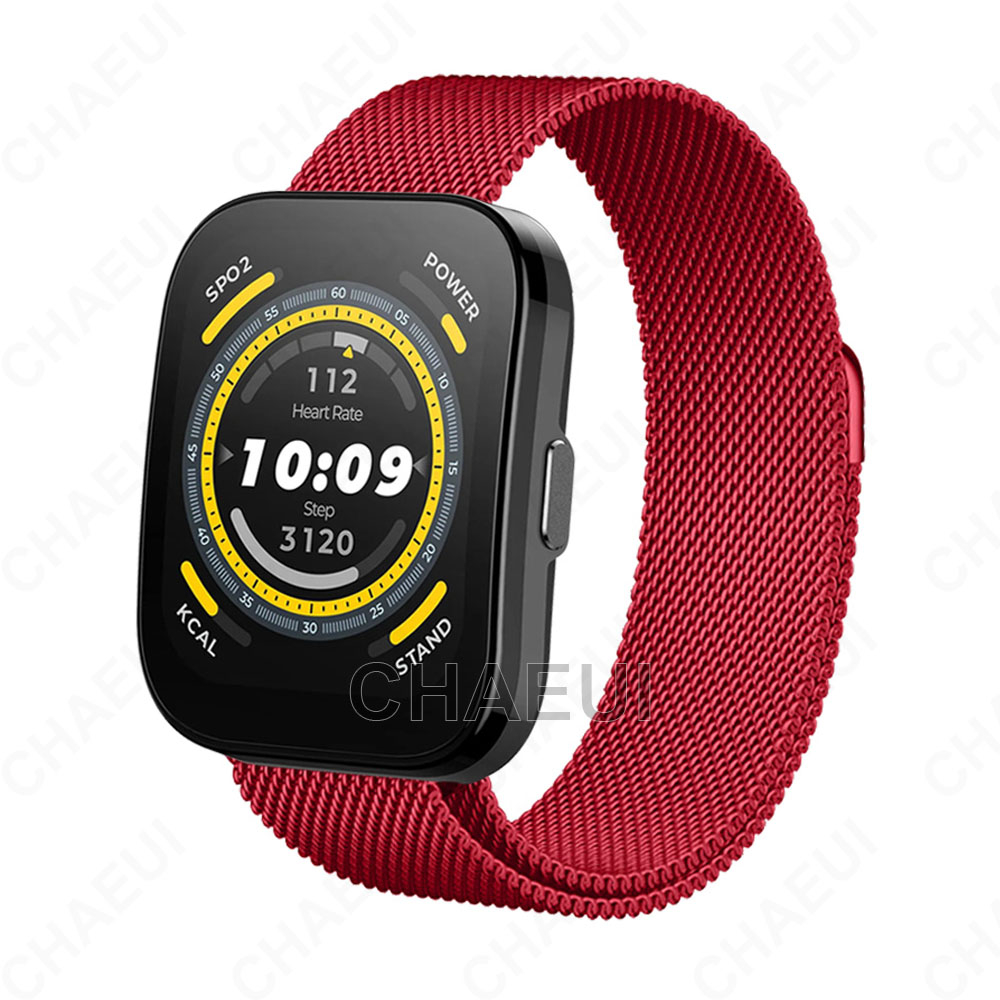 Dây Đeo Inox Cho Đồng Hồ Thông Minh Huami Amazfit Bip 5 3 U Pro S / GTS 4 Mini 3 2 / GTR Mini