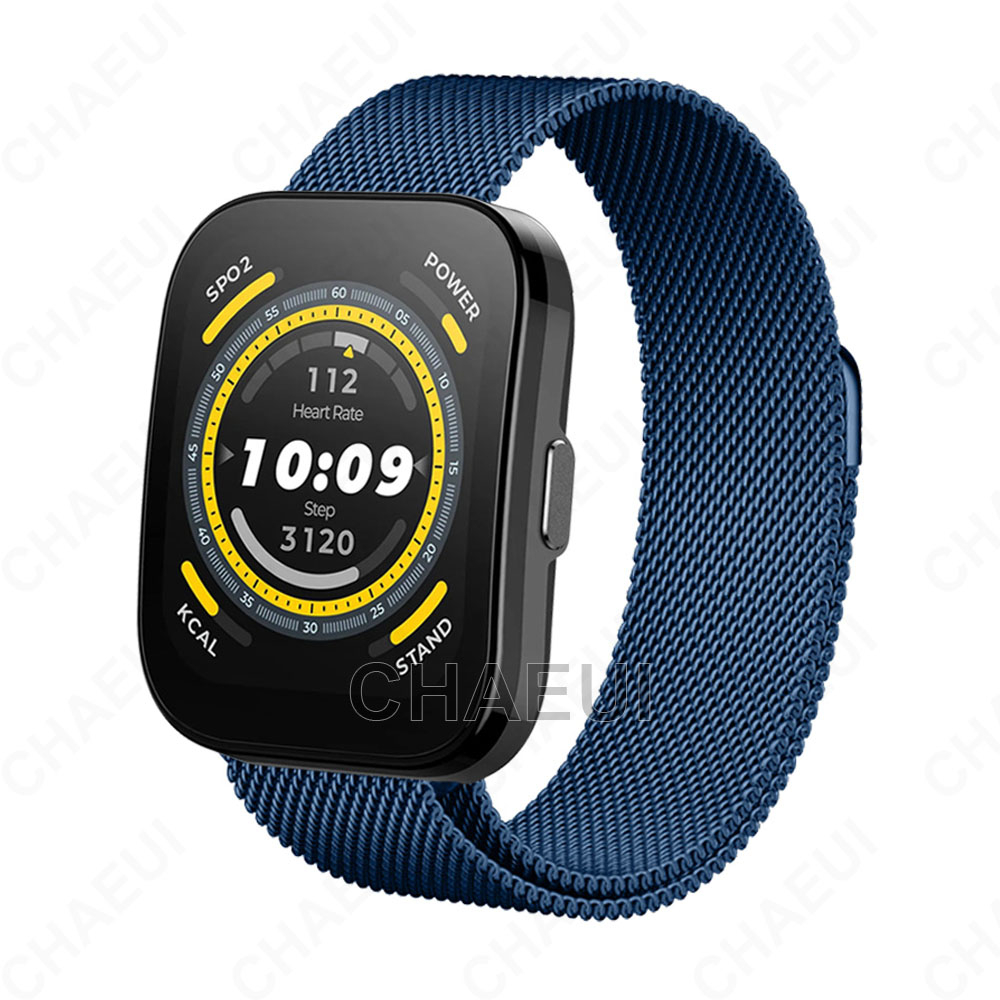 Dây Đeo Inox Cho Đồng Hồ Thông Minh Huami Amazfit Bip 5 3 U Pro S / GTS 4 Mini 3 2 / GTR Mini