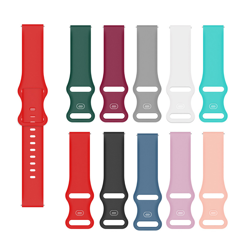 Silicone Dây Đeo Silicon Thay Thế Cho Đồng Hồ Thông Minh Huami Amazfit Bip 5 3 U Pro S / GTS 4 Mini 3 2 / GTR Mini