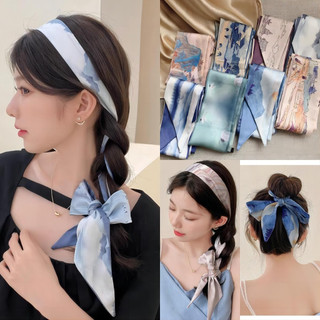 Dây cột tóc lụa thắt nơ phong cách hàn quốc thanh lịch dành cho nữ