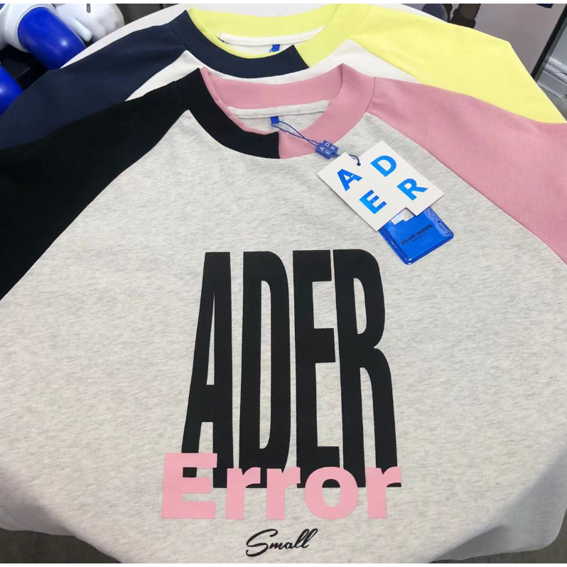 Áo Thun Tay Dài Cổ Tròn Hai Lớp Màu Sắc Tương Phản In Chữ Phong Cách Đường Phố Thời Trang Mùa Thu Cho Nam Và Nữ