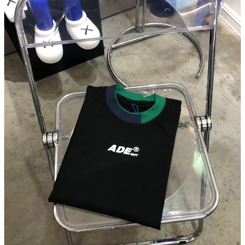 Áo Thun Tay Dài Cổ Tròn Hai Lớp Màu Sắc Tương Phản In Chữ Phong Cách Đường Phố Thời Trang Mùa Thu Cho Nam Và Nữ