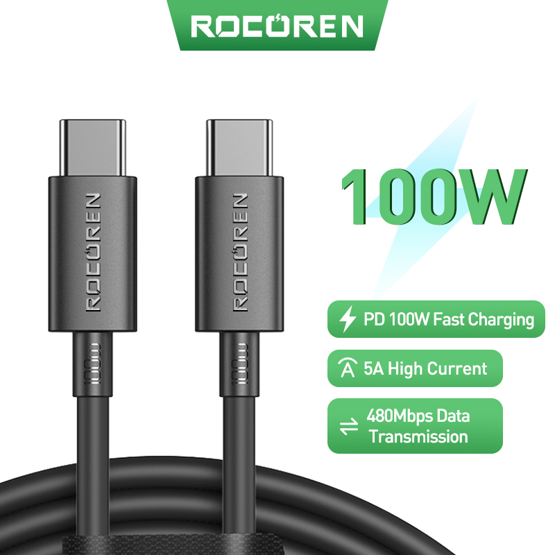 Dây Cáp Sạc Nhanh 100w usb c Sang usb type c 5a Cho macbook samsung xiaomi poco