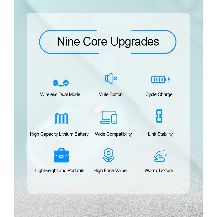 Doraemon Chuột bluetooth Không Dây Hai Chế Độ Họa Tiết Béo Màu Xanh Dương Dùng Cho Văn Phòng
