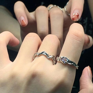 🌺🌺nhẫn hở hình đá mặt trăng thời trang