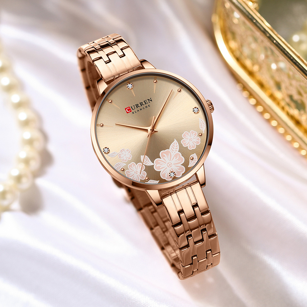 Curren Đồng Hồ quartz Chống Thấm Nước Chất Liệu Thép Không Gỉ 9068 xs