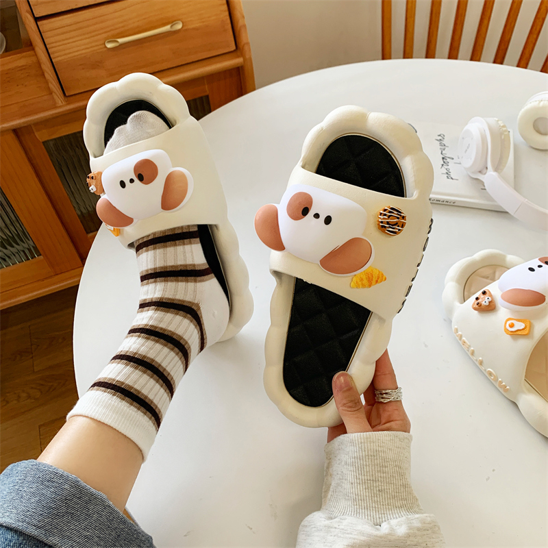 Hoạt Hình Dép Đi Trong Nhà Thiết Kế Hình Cún Con Dễ Thương Dành Cho Nữ