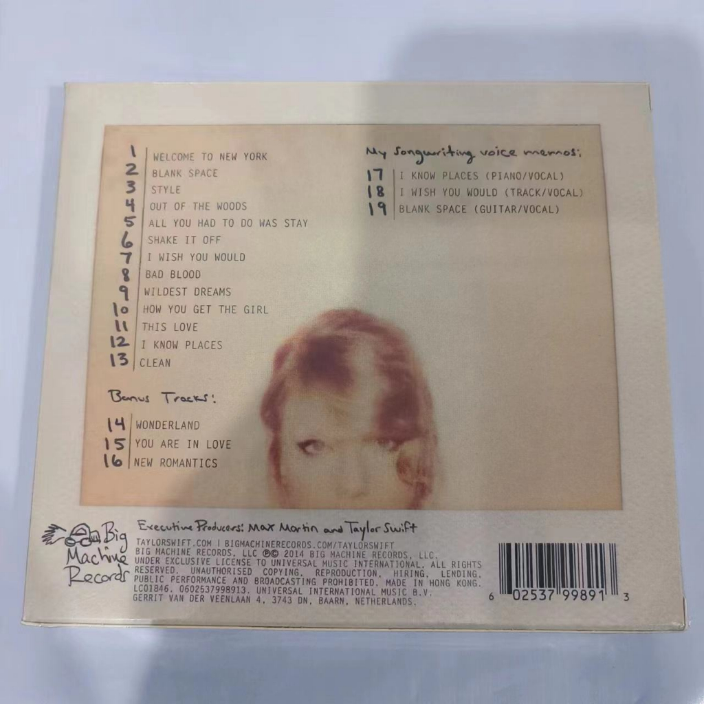 Kín Taylor Swift 1989 Phiên bản Deluxe WorldWide CD Mới A05