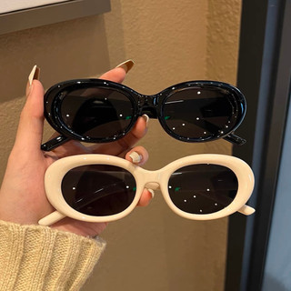 Oval Kính Mát Gọng Hình Mắt Mèo Phong Cách Âu Mỹ Cho Nữ