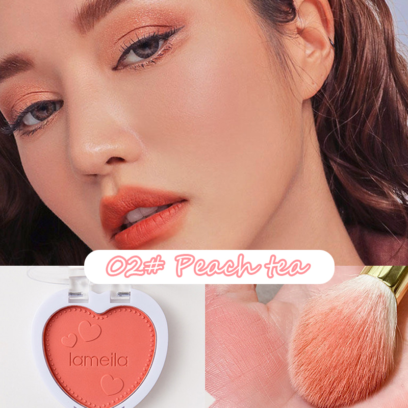 Bảng phấn má Derf 4 màu tự nhiên trang điểm làm sáng da 16g