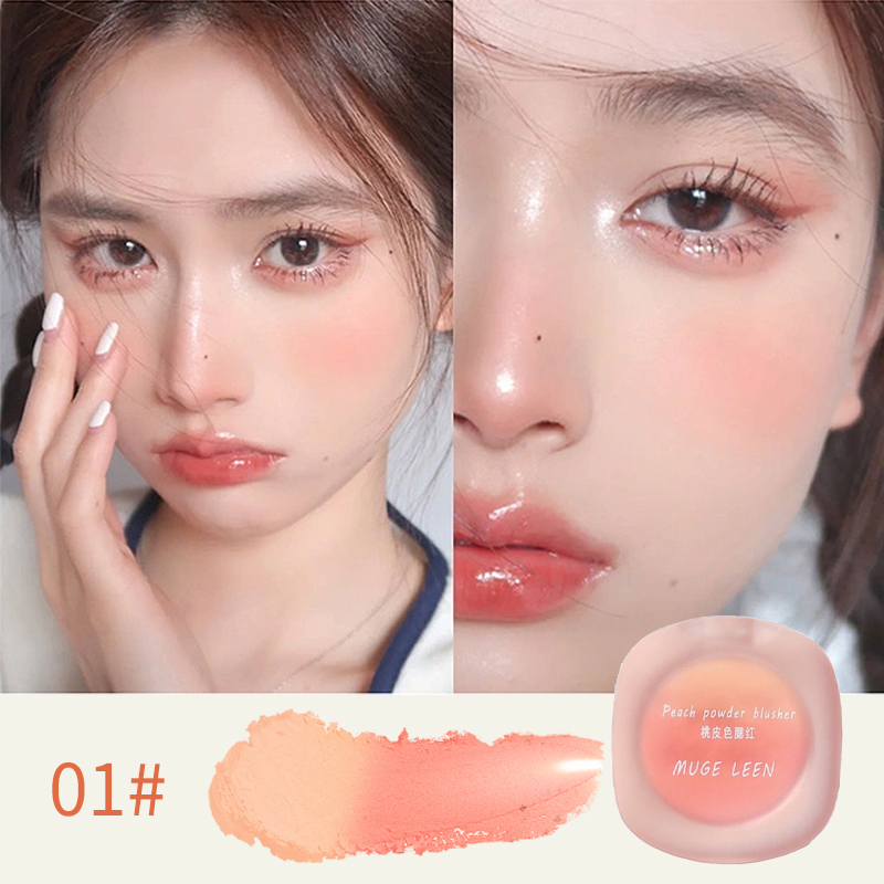 Bảng phấn má Derf 4 màu tự nhiên trang điểm làm sáng da 16g