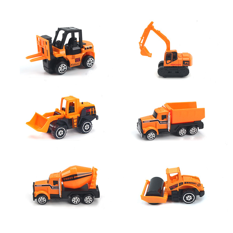 Mô Hình Xe Công Trường Đồ Chơi mini Bằng Hợp Kim Cho Bé Trai