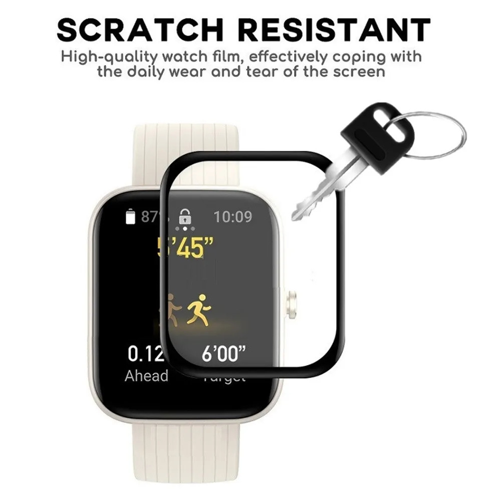 Miếng Dán Bảo Vệ Màn Hình 3d Cho Huami Amazfit Bip 5  / Bip 3 pro U S / GTS4 GTS 3 2 Mini