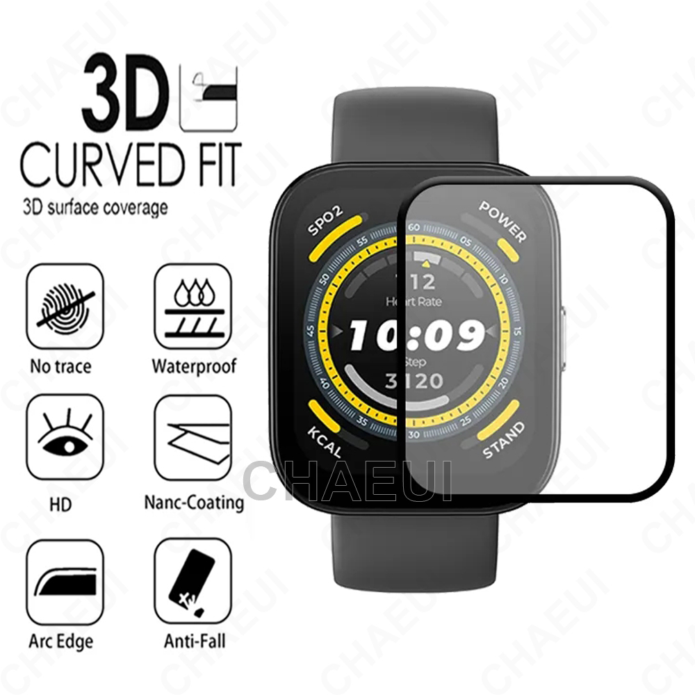 Miếng Dán Bảo Vệ Màn Hình 3d Cho Huami Amazfit Bip 5  / Bip 3 pro U S / GTS4 GTS 3 2 Mini