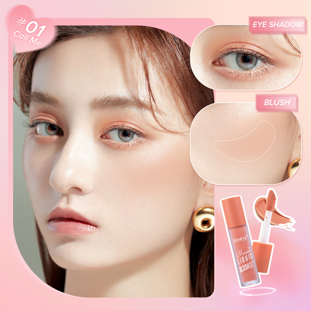 Saniye Phấn Má Hồng Dạng Lỏng Màu Lì Đa Năng r1240