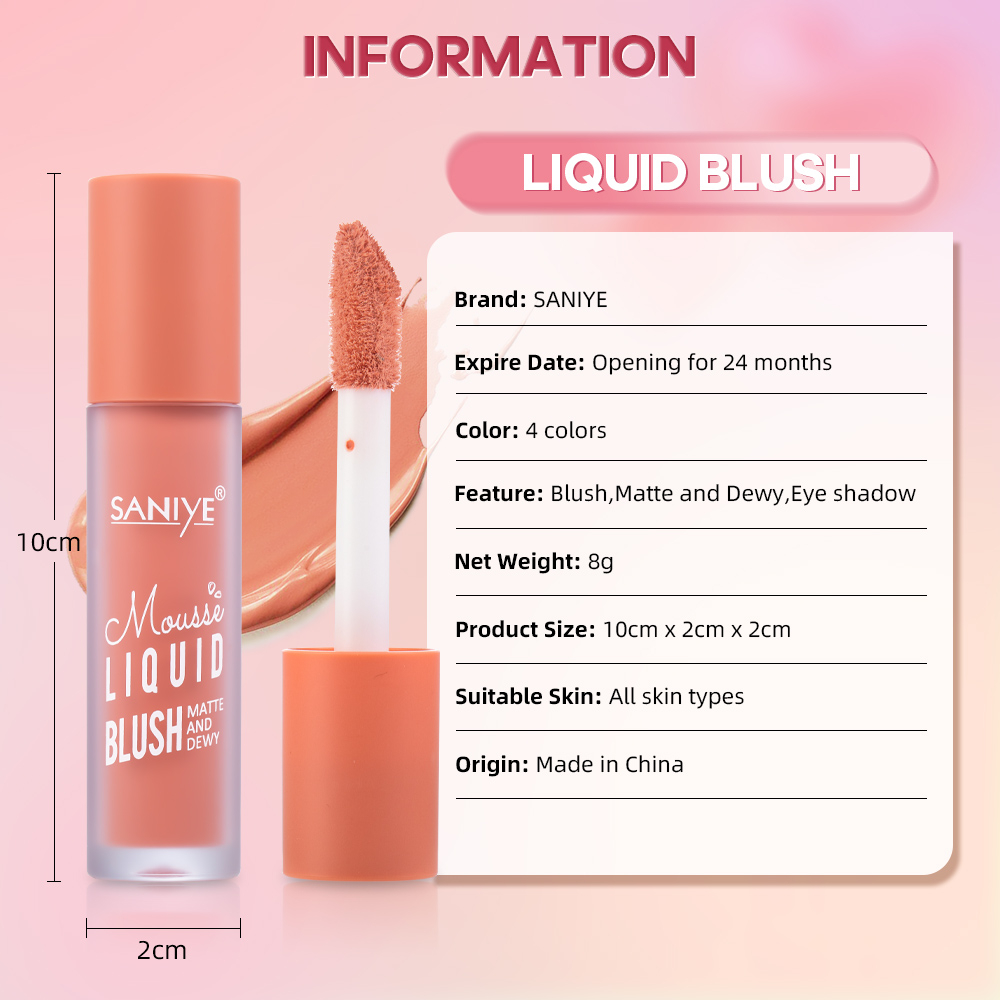 Saniye Phấn Má Hồng Dạng Lỏng Màu Lì Đa Năng r1240