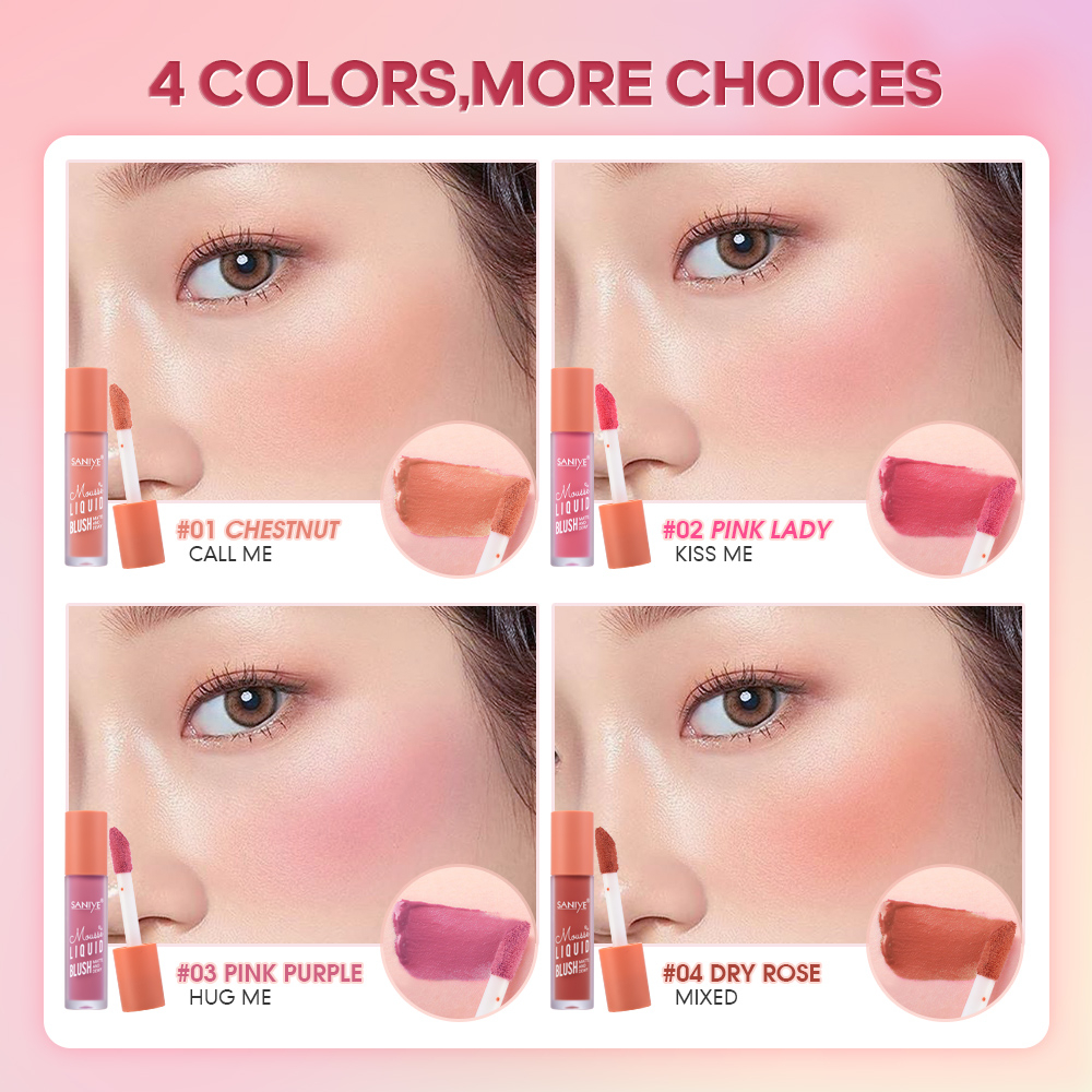 Saniye Phấn Má Hồng Dạng Lỏng Màu Lì Đa Năng r1240