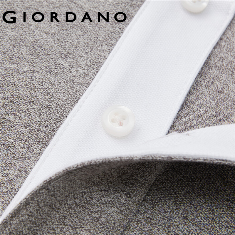 Áo thun polo GIORDANO 13013303 tay ngắn co giãn vạt nút cài dành cho nam