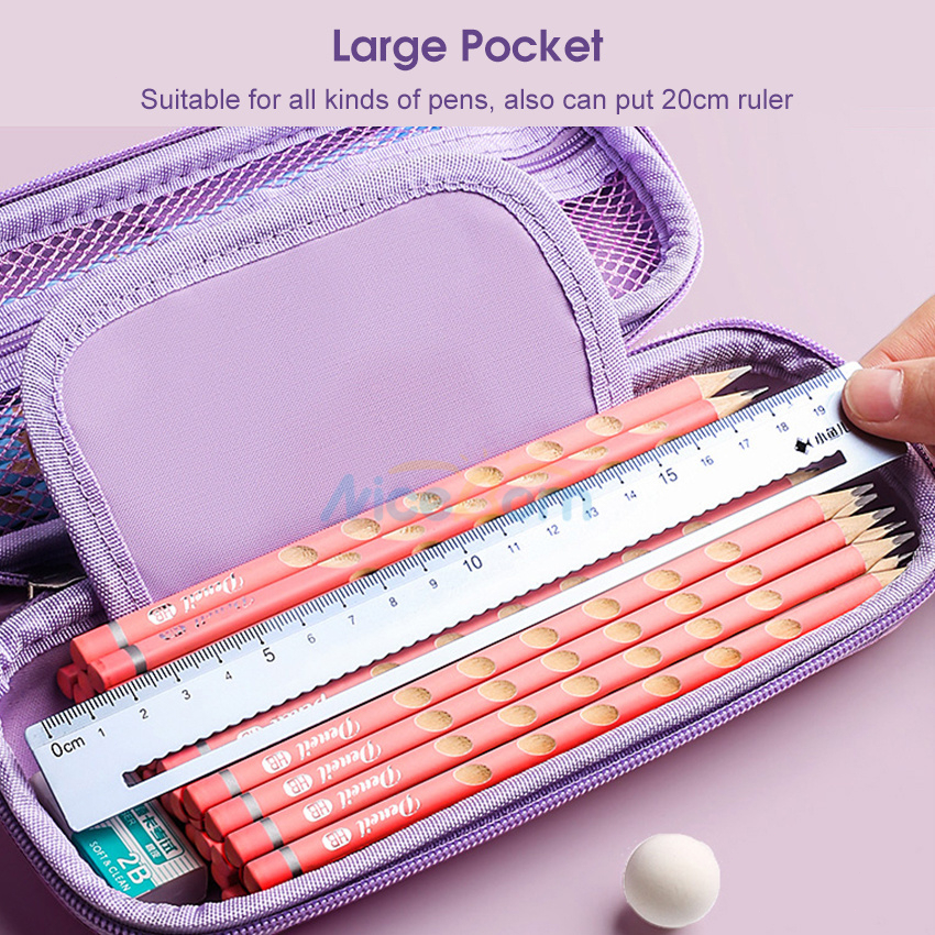 Niceborn Túi Đựng Bút Bằng eva Họa Tiết Kỳ Lân 3d Dễ Thương Tiện Dụng Cho Học Sinh